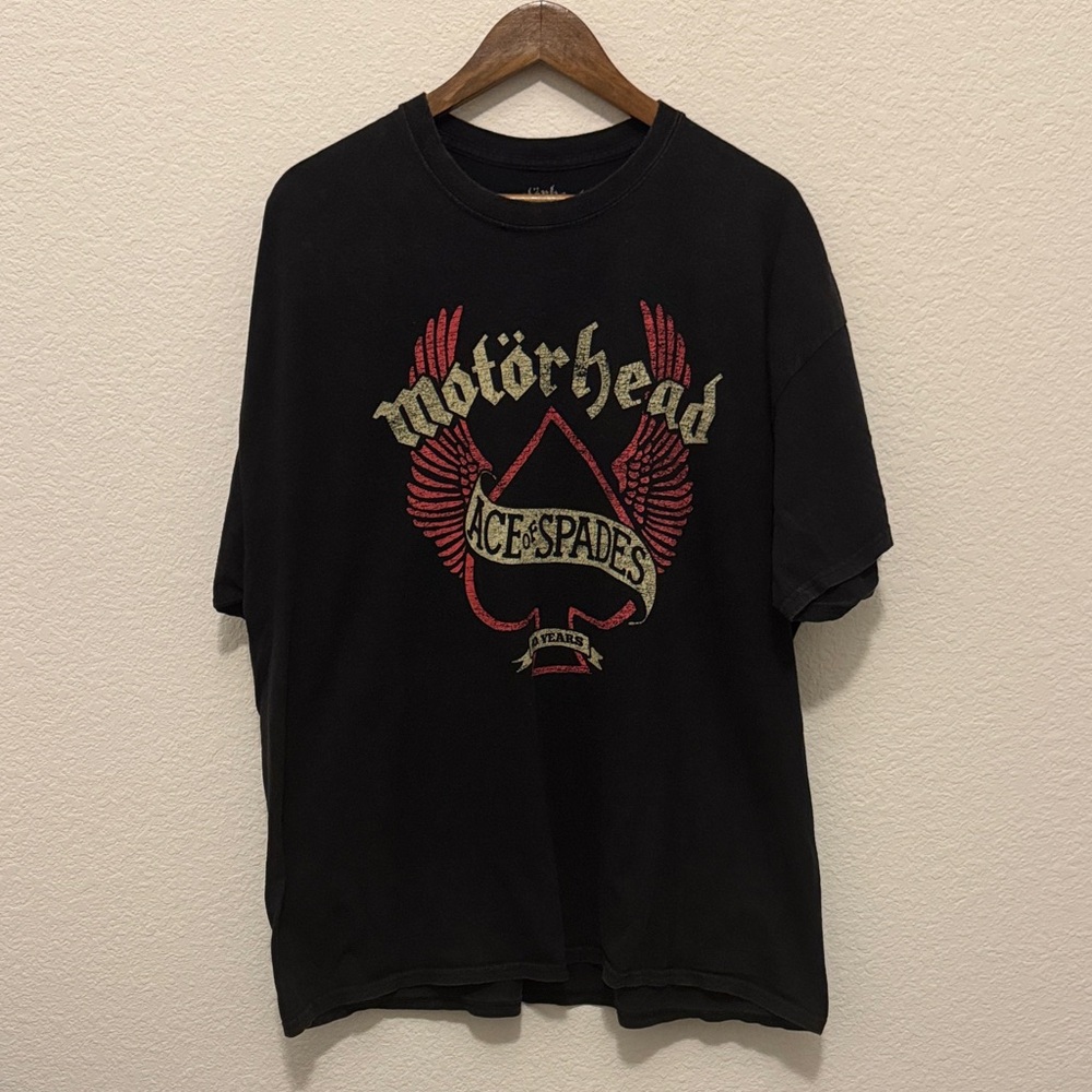 Motörhead Ace of Spades Black Graphic Tee Size XL